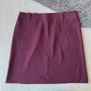 LOFT Rich Plum A-Line Skirt | Size 12